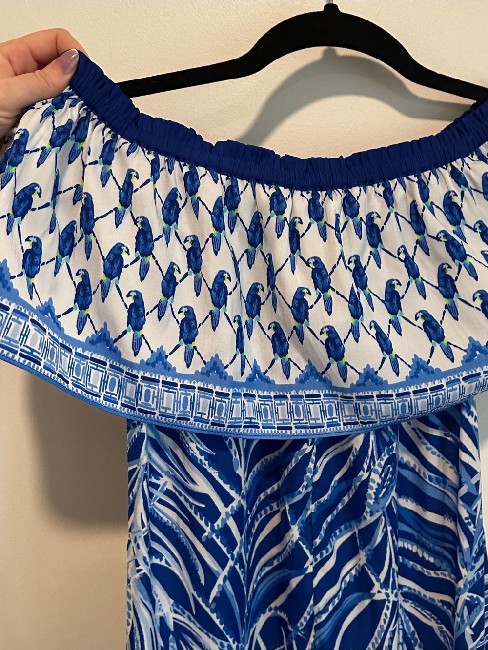 Lilly Pulitzer Alicia Maxi Dress Blue Twilight XXS Vguc - Picture 5 of 8